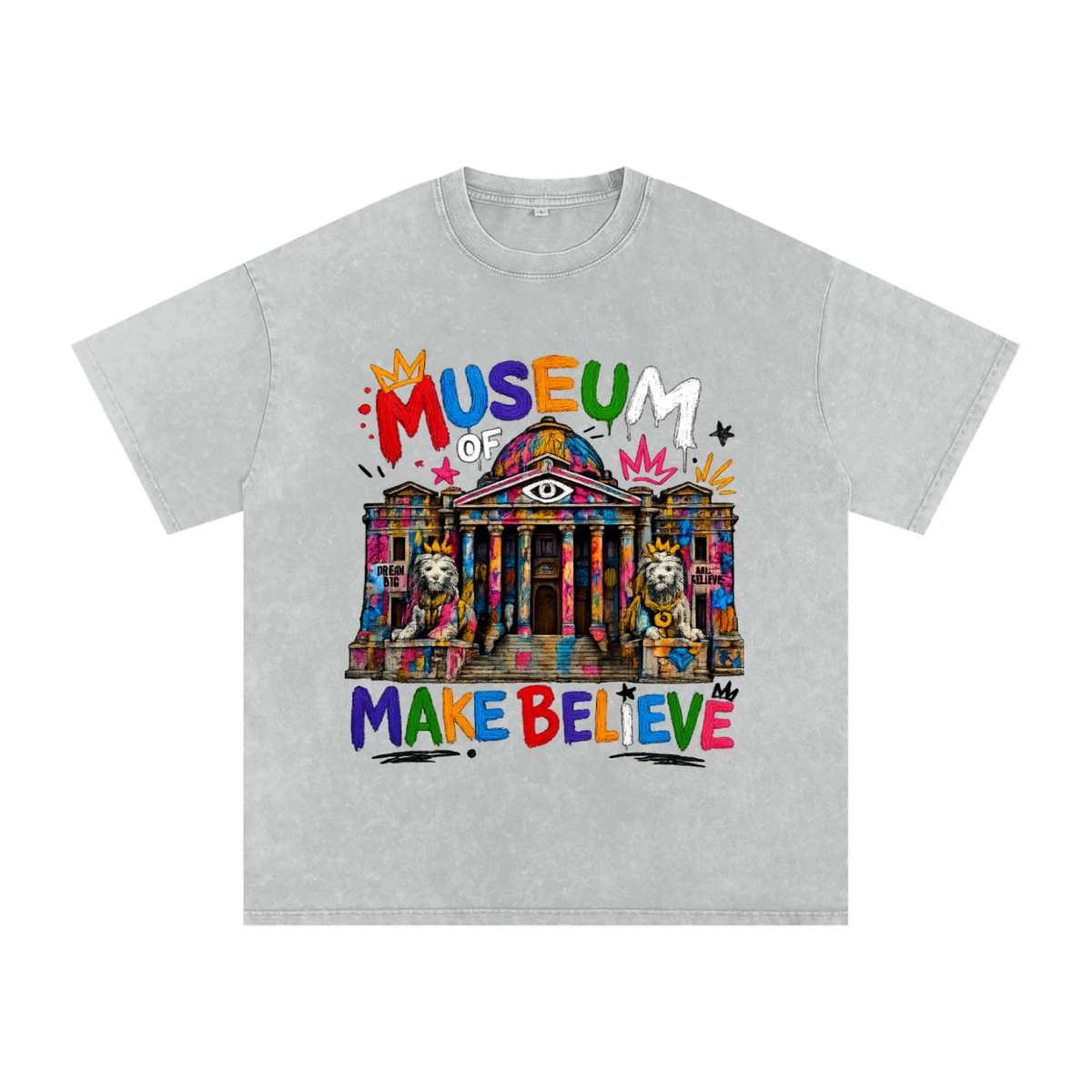 I Don't Want To Grow Up Washed Oversized Cotton T-Shirt