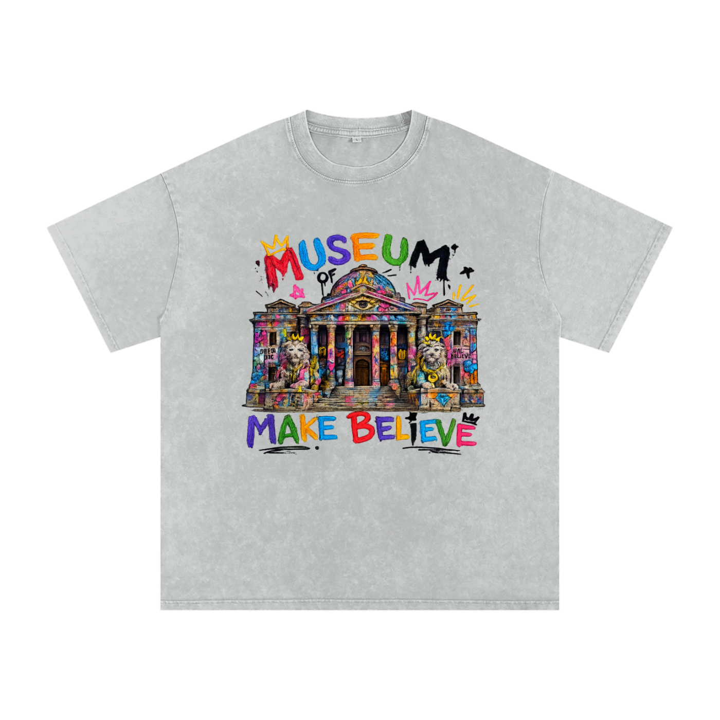 I Don't Want To Grow Up Washed Oversized Cotton T-Shirt